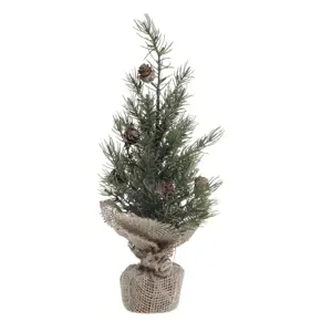 Zelený vánoční borovicový stromek v jutě Fleur Pine Tree - 30 cm Chic Antique