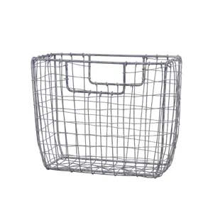 Produkt Zinkový antik drátěný košík Fil de fer Basket M - 26*10*20cm Chic Antique