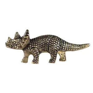 Produkt Zlatá antik kovová úchytka Dinosaurus - 8*3 cm Clayre & Eef