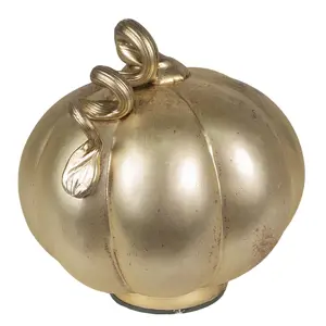 Produkt Zlatá antik skleněná dekorace dýně Pumpkin - Ø 21*22 cm Clayre & Eef