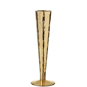 Produkt Zlatá sklenička na šampaňské Glass golden - Ø 7*23 cm J-Line by Jolipa