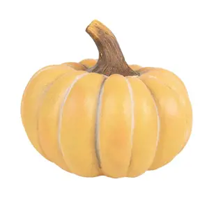 Žluooranžová dekorace dýně Pumpkin - Ø 28*23 cm Clayre & Eef